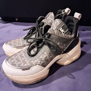 Michael Kors Gray and Black Sneakers